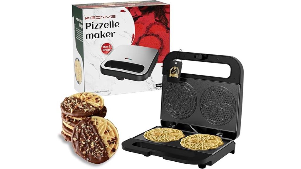 mini electric pizzelle maker