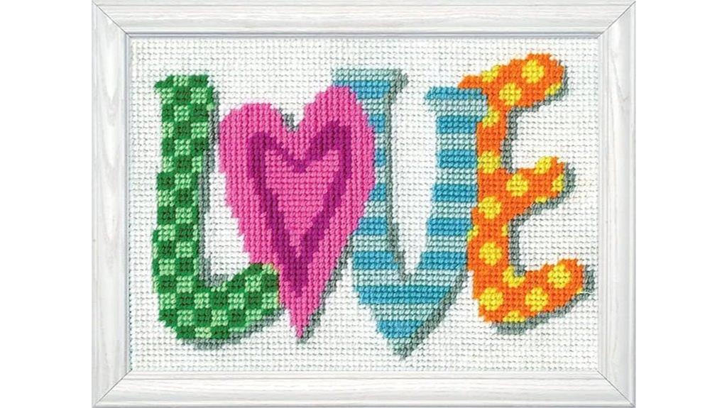 needlepoint kit with yarn