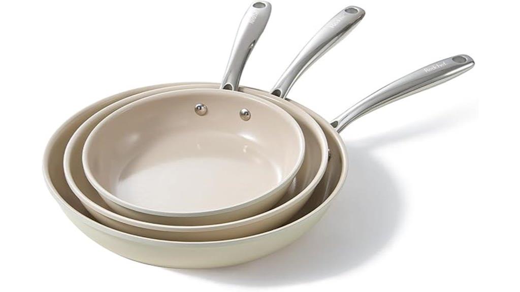 nonstick ceramic frying set