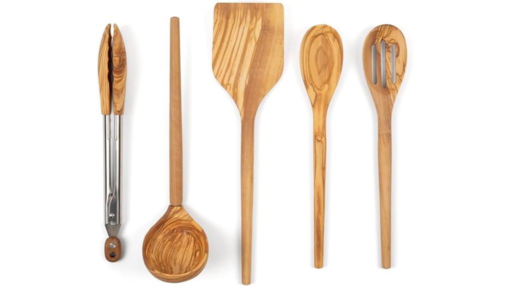 olive wood kitchen utensils