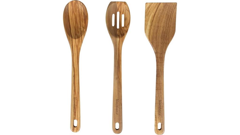 olive wood kitchen utensils