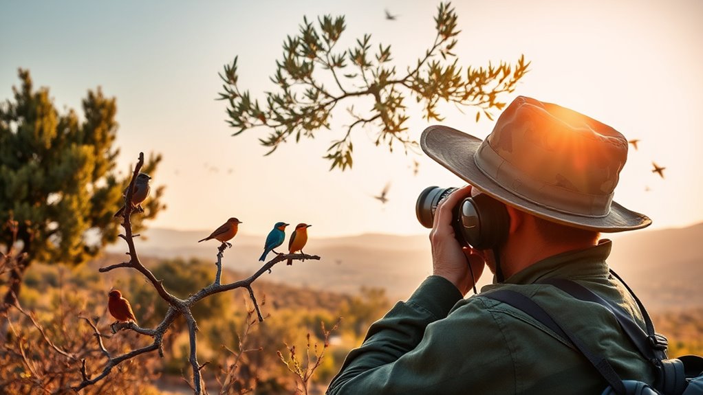 optimal migration birdwatching times
