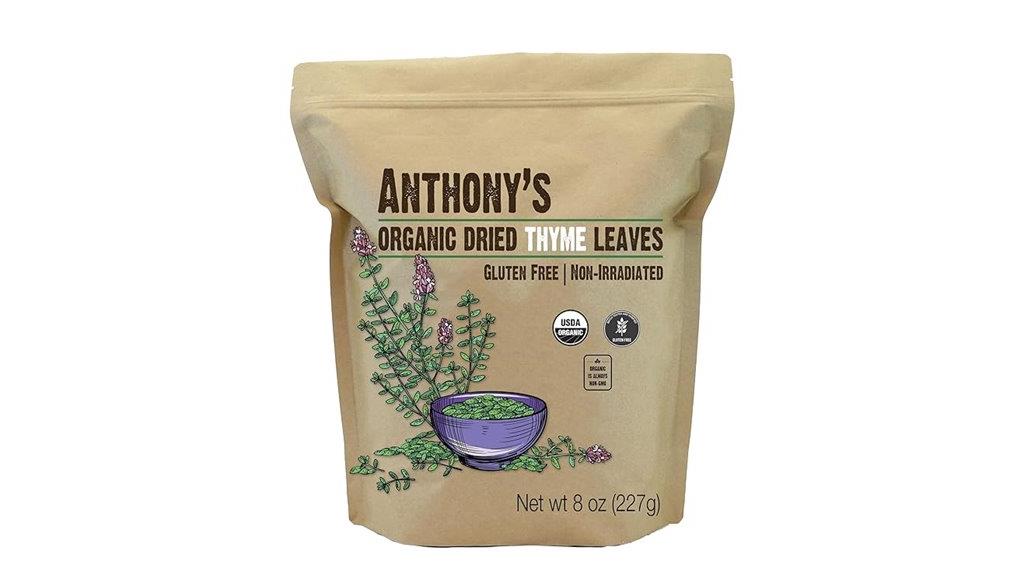 organic dried thyme leaves