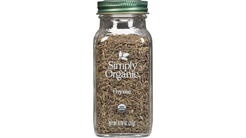 organic dried thyme leaves