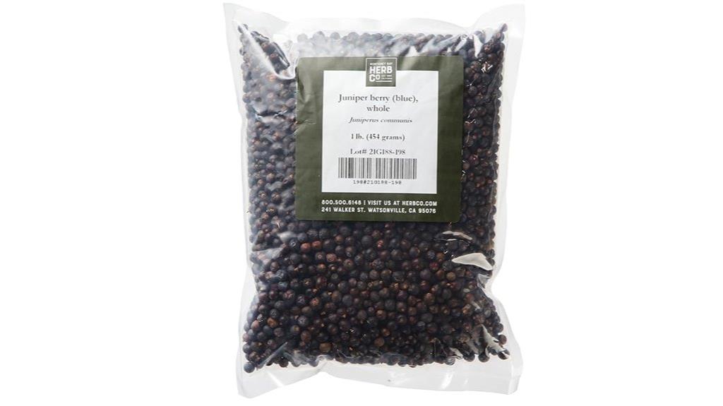 organic juniper berries package