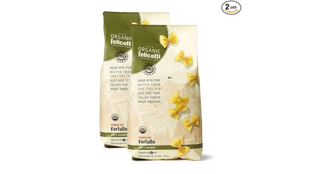 organic non gmo farfalle pasta