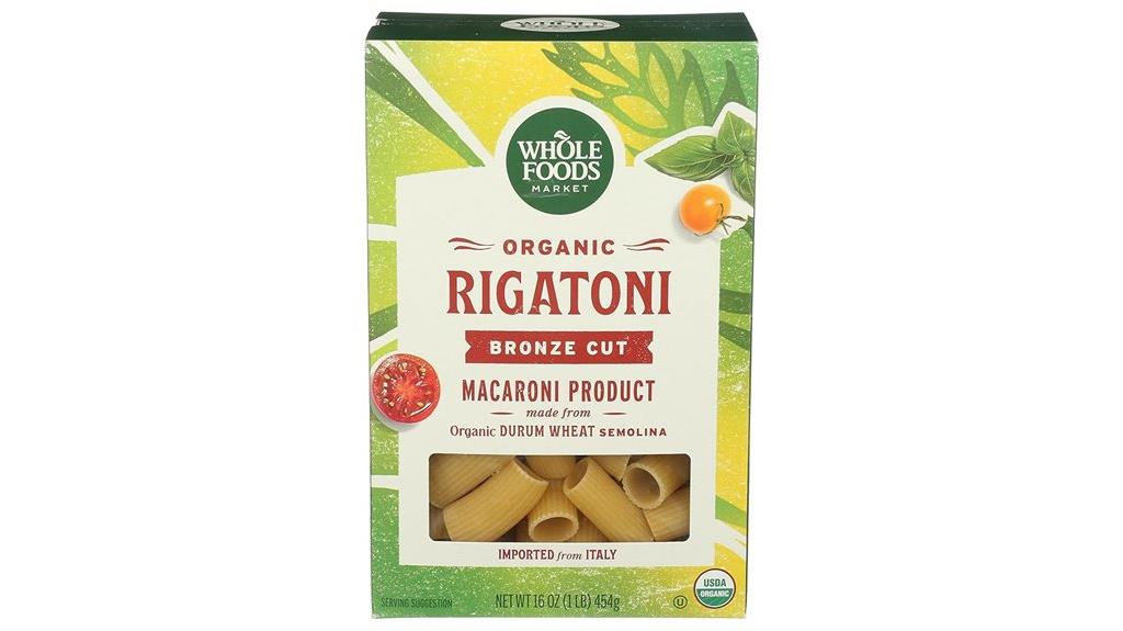 organic rigatoni 16 ounce