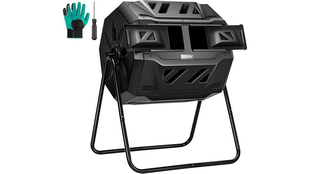 outdoor dual rotating composter
