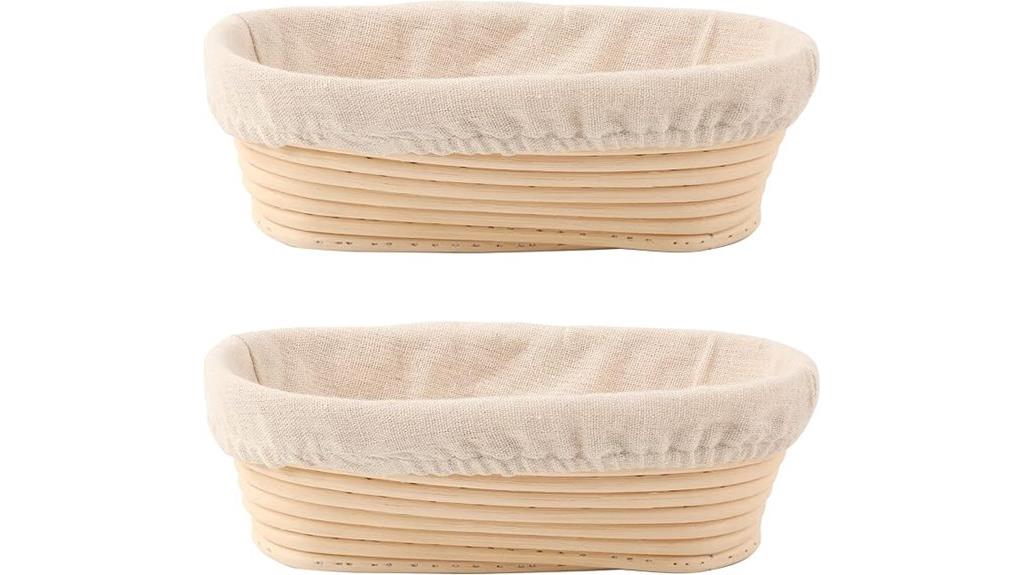 oval dough proofing bowls