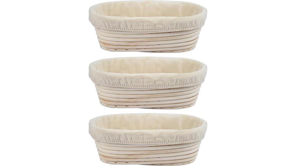 oval rattan bread baskets