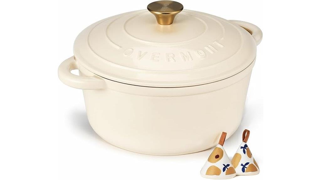 overmont 5 5qt cast iron