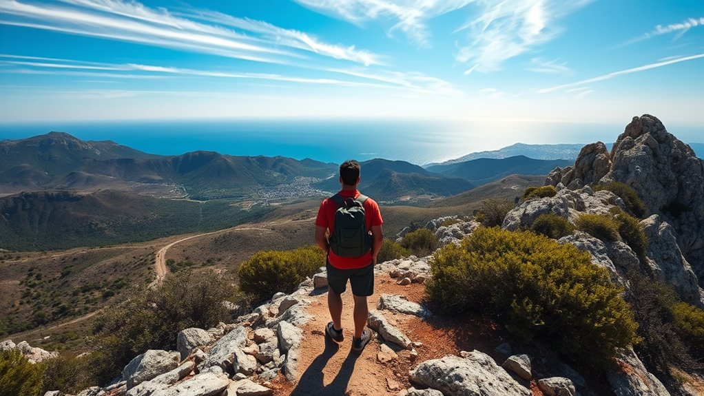 panoramic volcanic summit views
