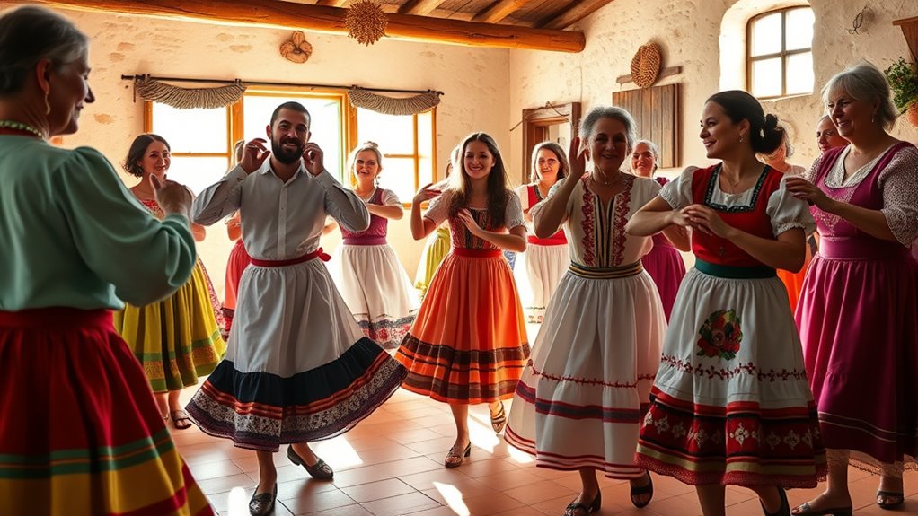 participating in traditional festivals