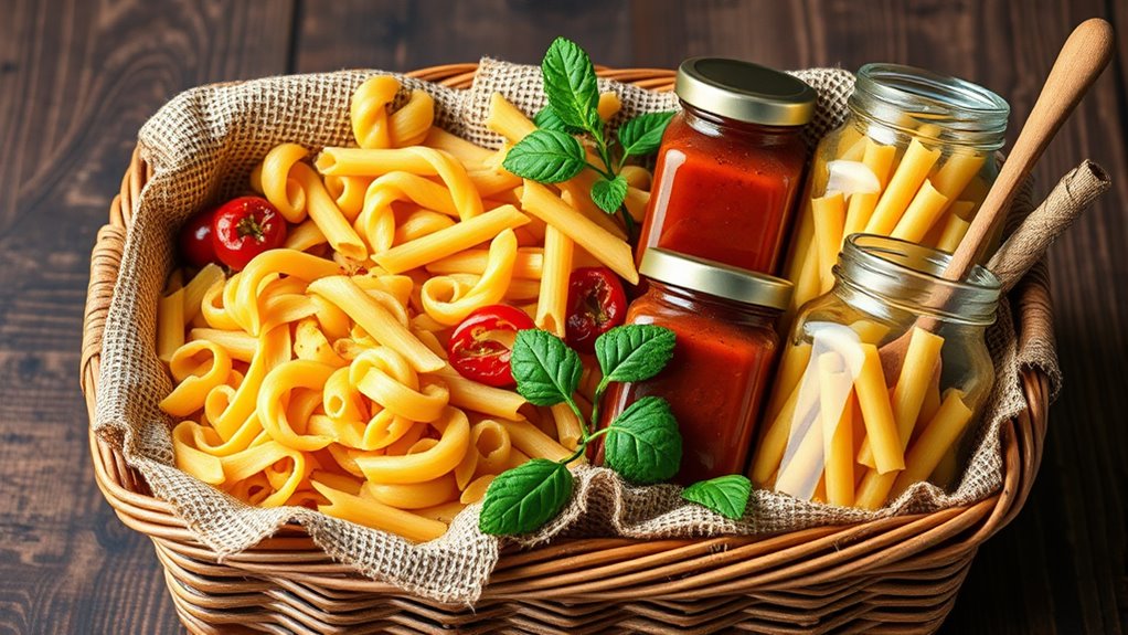 pasta selection quality packaging