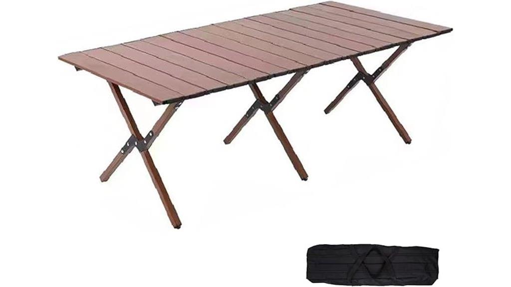 portable 48 inch aluminum table