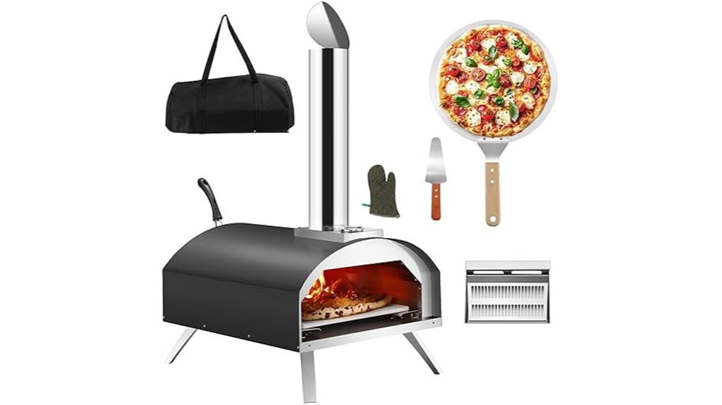 portable outdoor wood fired pizza oven