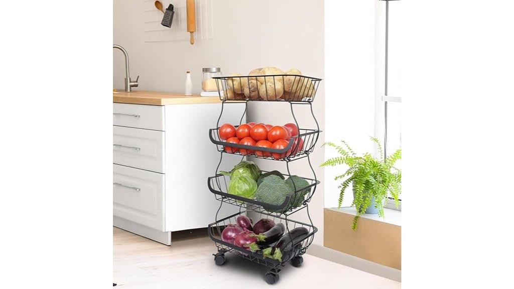 portable produce storage basket