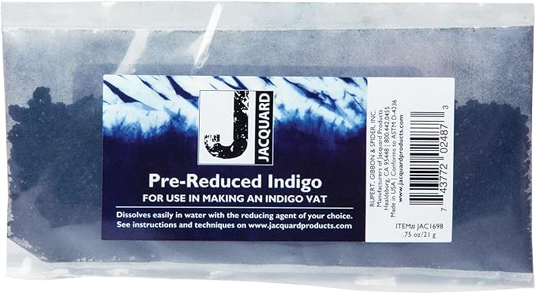 pre reduced indigo dye
