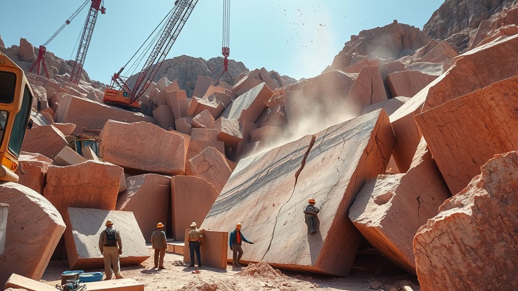 precise drilling and controlled blasting