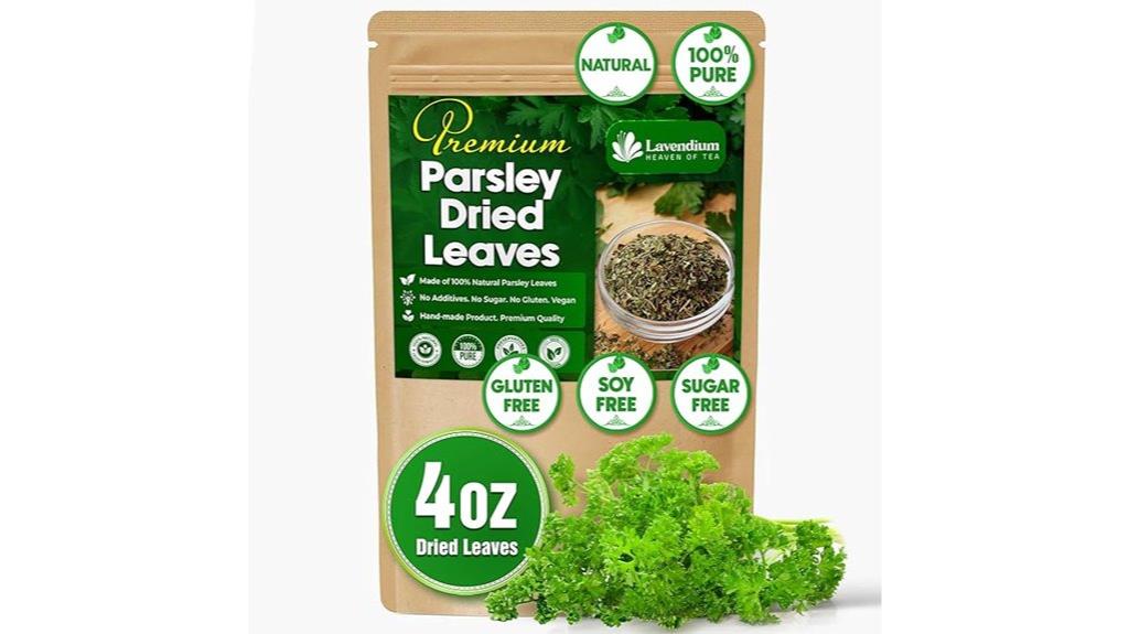 premium dried parsley leaves