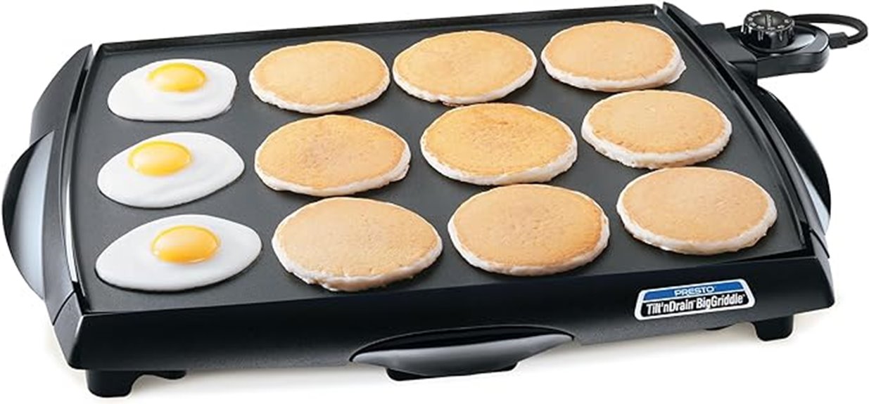 presto tilt n drain electric griddle