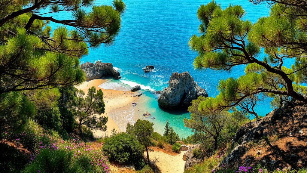 pristine beaches and wildlife