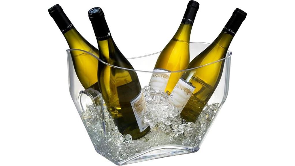 prodyne clear beverage tub
