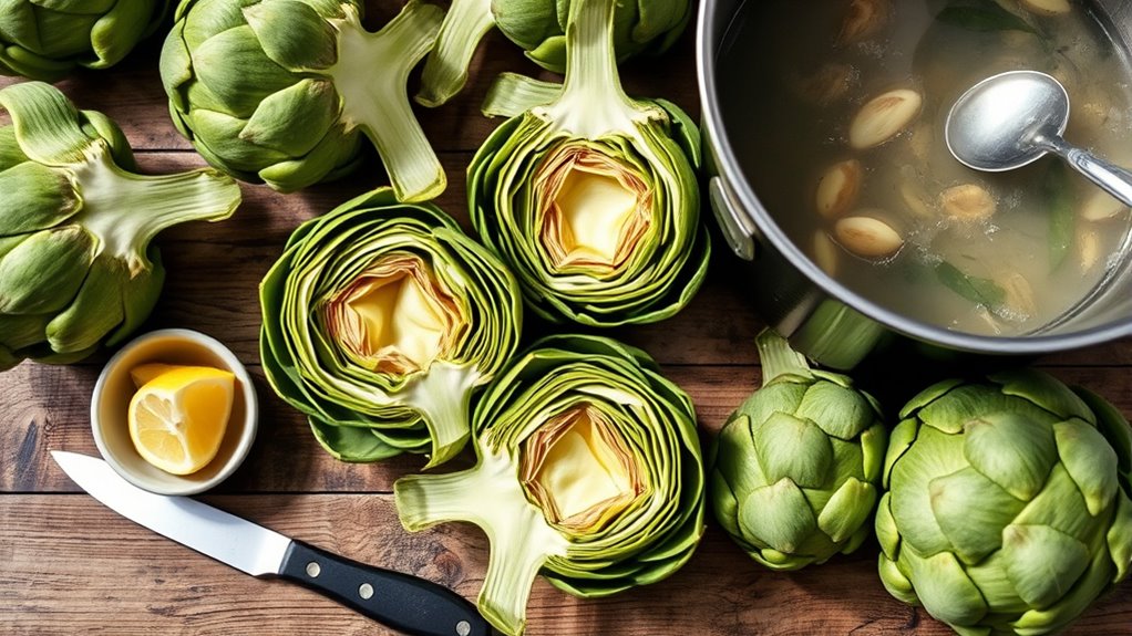 proper artichoke preparation tools