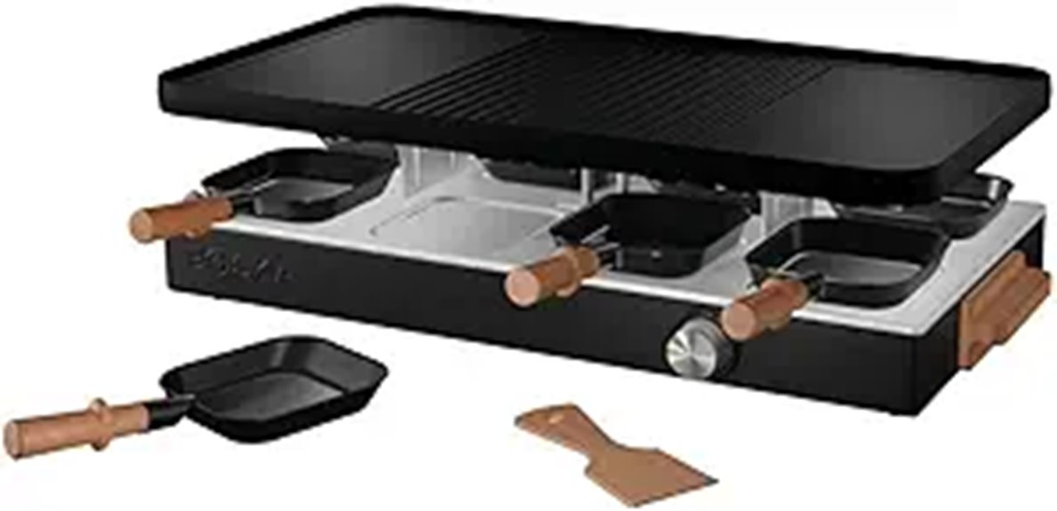 raclette grill for eight