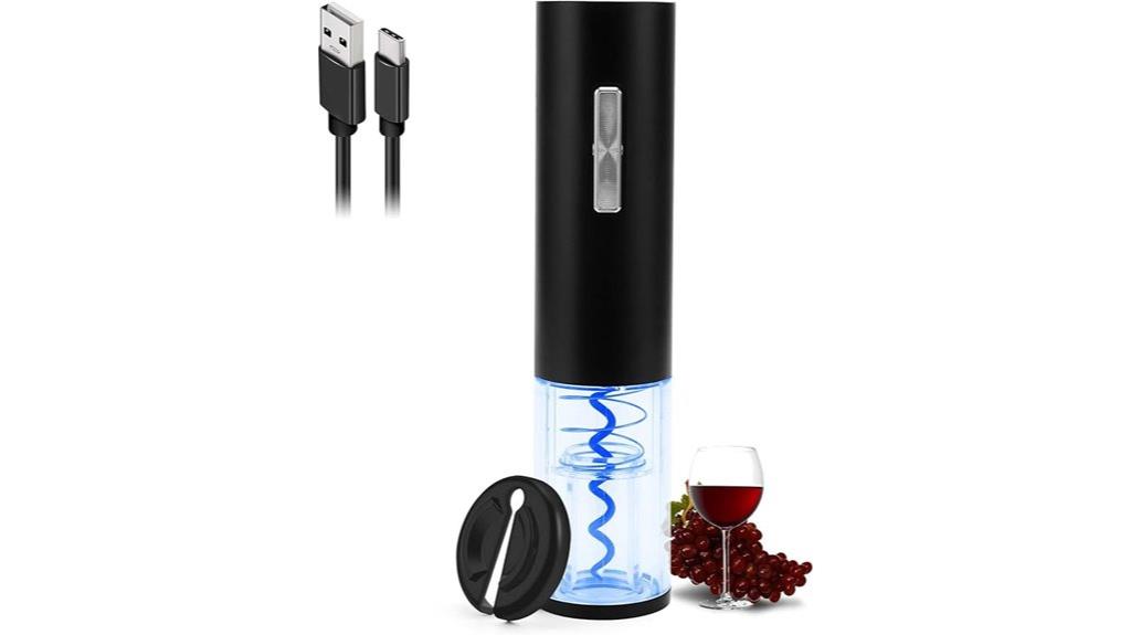 rechargeable led wine opener