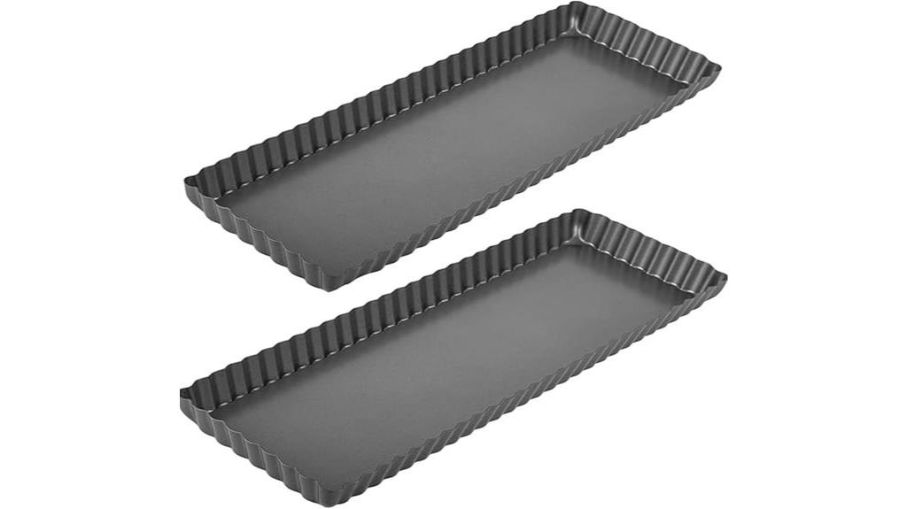 rectangular non stick tart pans