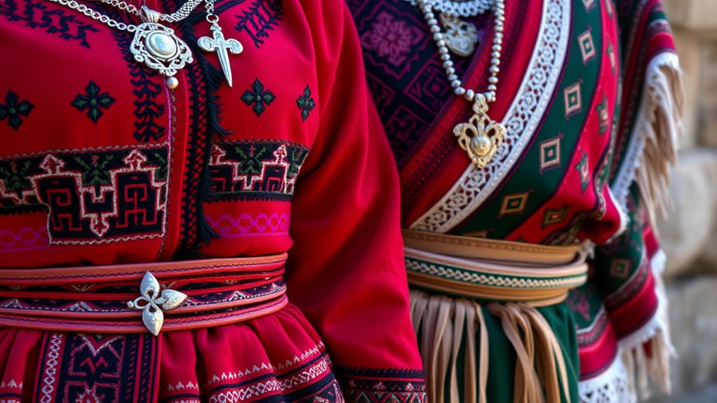 regional costumes showcase diverse symbolic colors