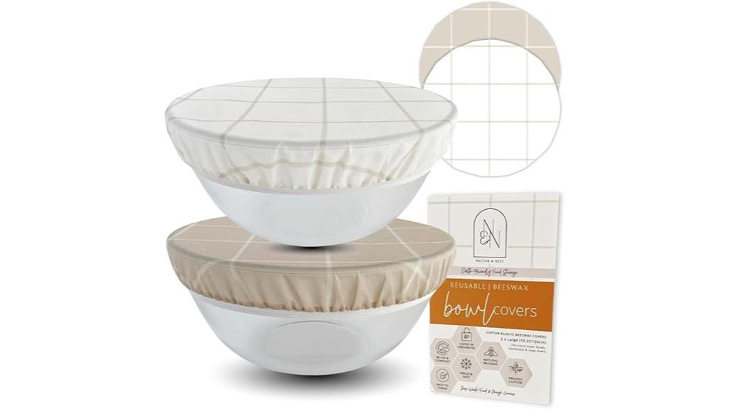 reusable beeswax bowl covers