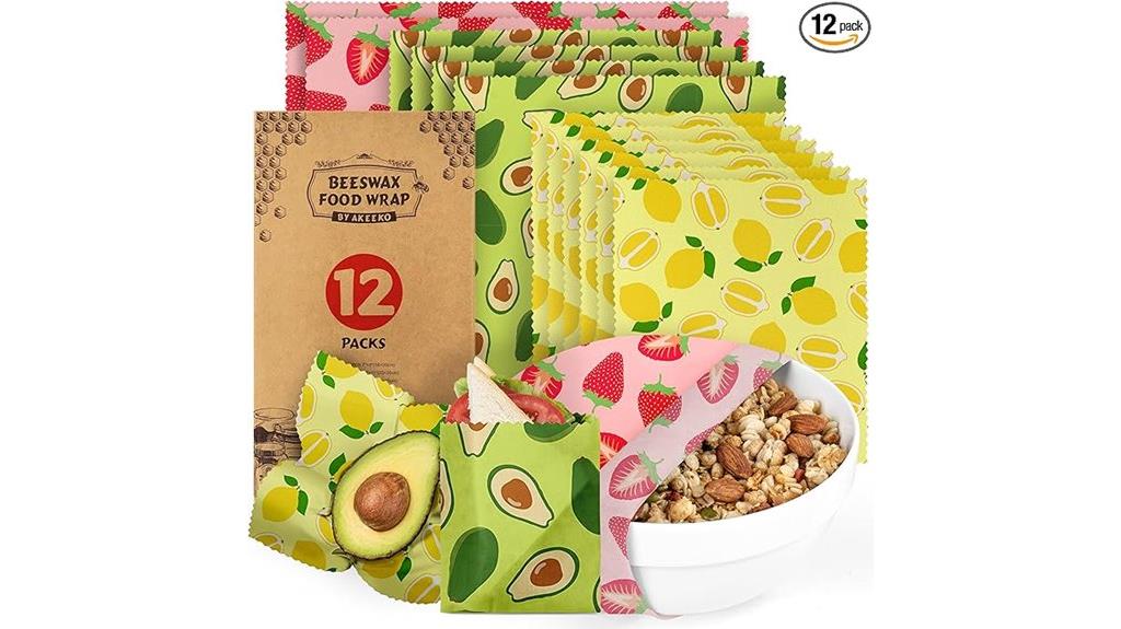 reusable beeswax food wraps