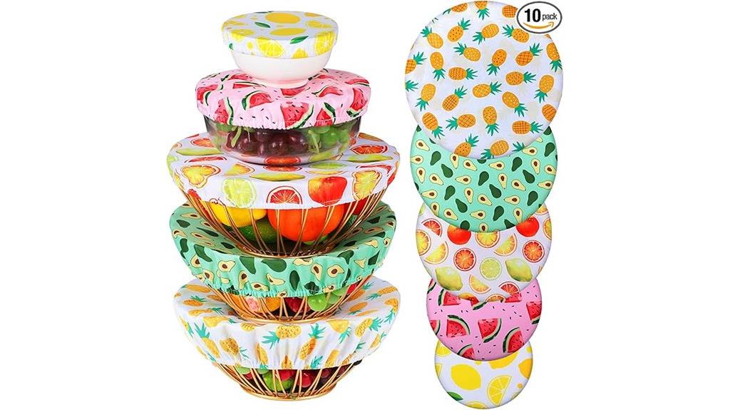 reusable bowl covers set