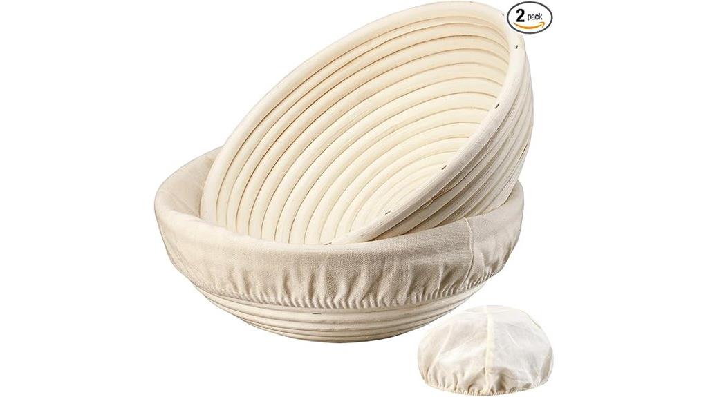 round 9 inch proofing baskets