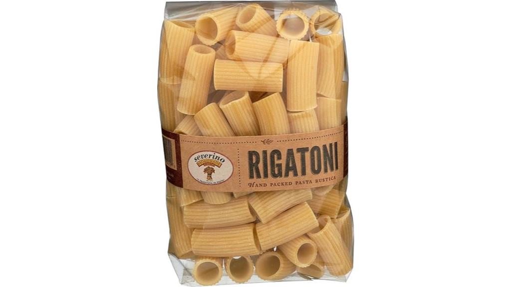 rustic bronze rigatoni