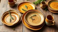 rustic ceramic tableware options