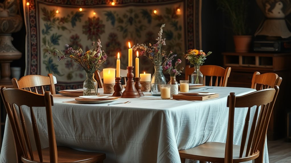 rustic decor and traditional music