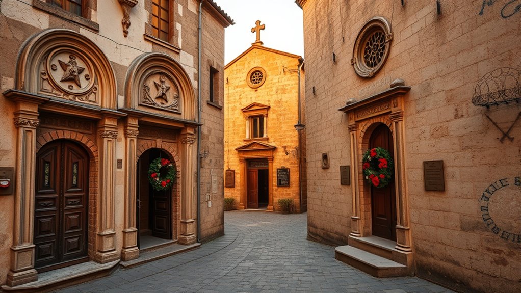 sacred artworks and gothic architecture
