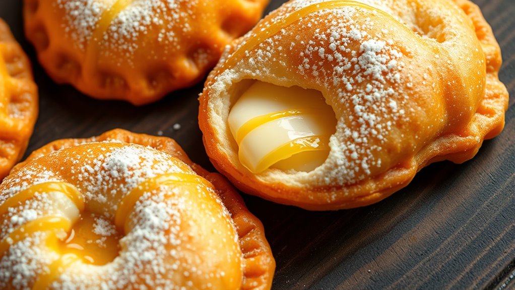 sardinian cheese filled fried desserts