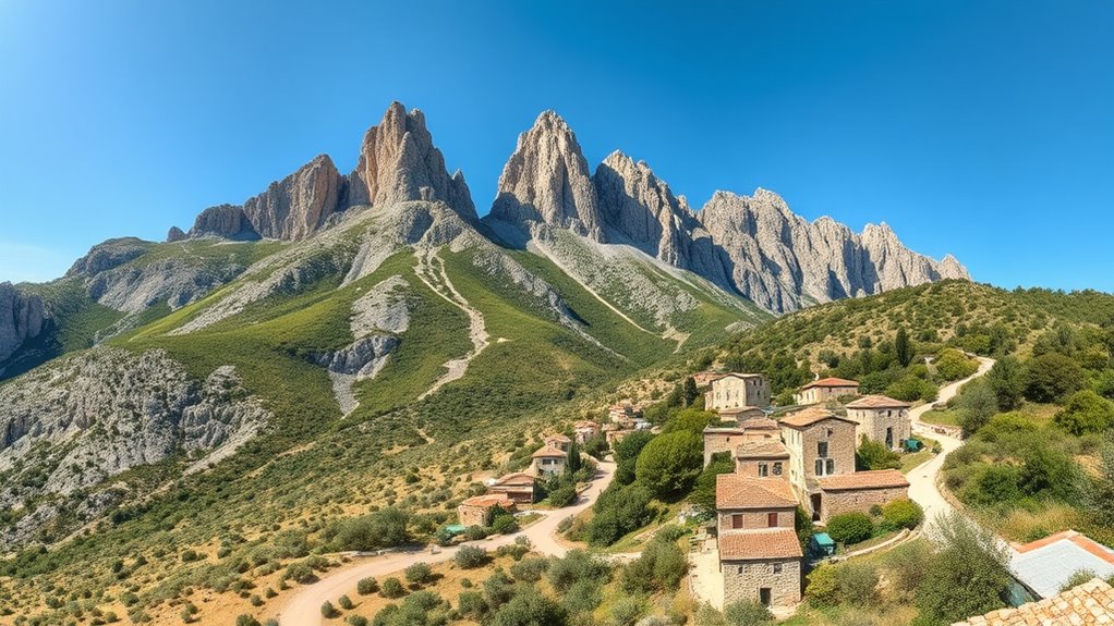 sardinian climbing access villages
