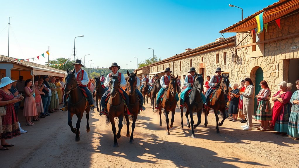 sardinian equestrian folk celebration