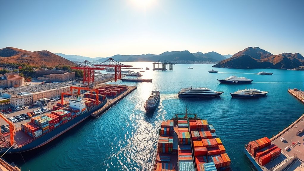 sardinian ports fuel regional trade