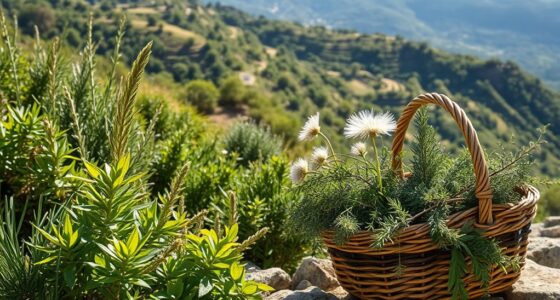 sardinian wild herb gathering