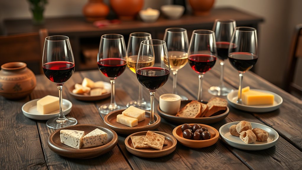sardinian wine tasting selection
