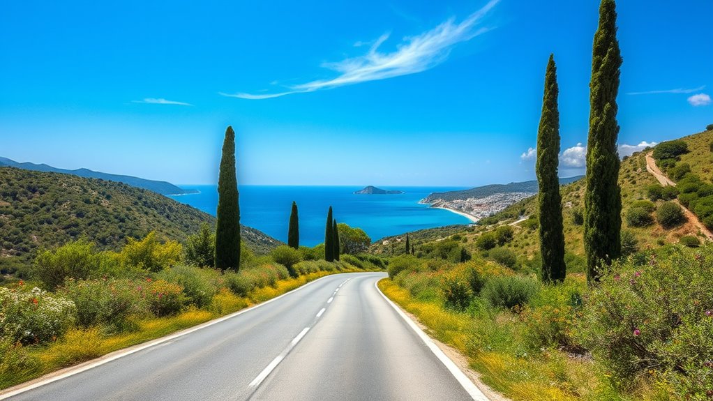 scenic coastal sardinian drives