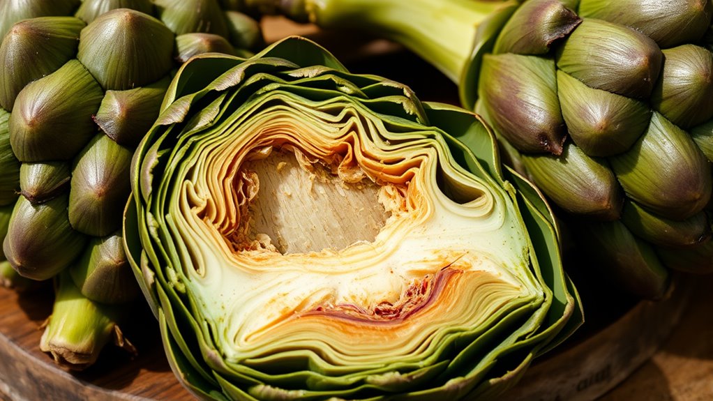 select firm vibrant prickly artichokes