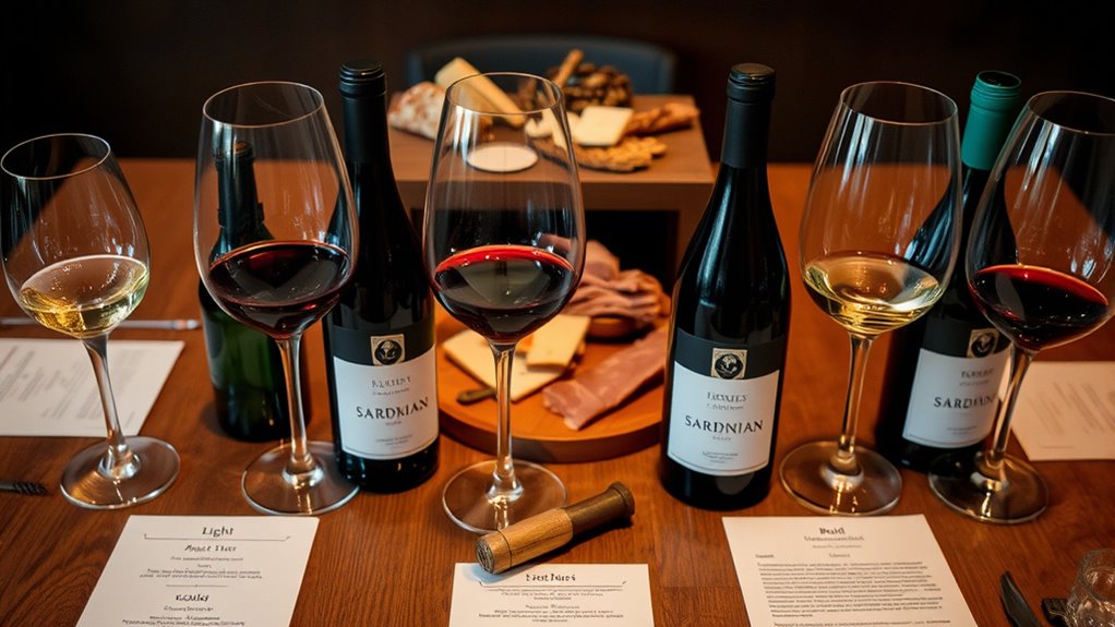 sequential wine tasting progression