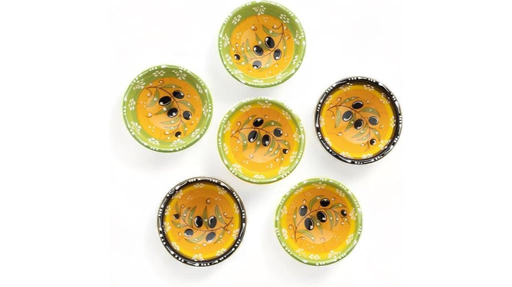 set of 6 ceramic bowls